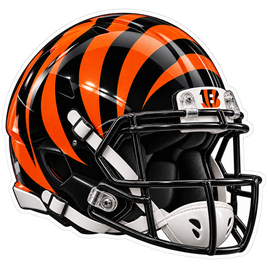 Bengals Striped Helmet - Cincinnati Bengals NFL Sticker - waterproof vinyl decal