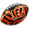 Bengals Tiger Stripe Football - Cincinnati Bengals NFL Sticker - waterproof vinyl decal