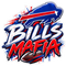 Bills Mafia Paint Splash - Buffalo Bills NFL Sticker - waterproof vinyl decal