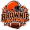 Brownie Nation - Cleveland Browns NFL Sticker - waterproof vinyl decal
