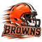 Browns Speed Helmet - Cleveland Browns NFL Sticker - waterproof vinyl decal