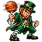 Celtics Leprechaun Ball Spin - Boston Celtics NBA Sticker - waterproof vinyl decal