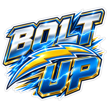Bolt Up - Los Angeles Chargers NFL Sticker - waterproof vinyl decal