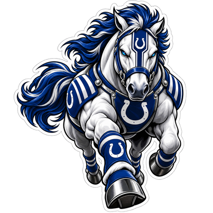 Charging Colt - Indianapolis Colts NFL Sticker - waterproof vinyl decal