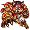 Chiefs Lightning Wolf - Kansas City Chiefs NFL Sticker - waterproof vinyl decal