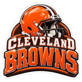 Cleveland Browns Arch Wordmark - Cleveland Browns NFL Sticker - waterproof vinyl decal