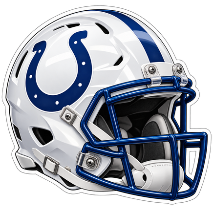 Colts Helmet - Indianapolis Colts NFL Sticker - waterproof vinyl decal