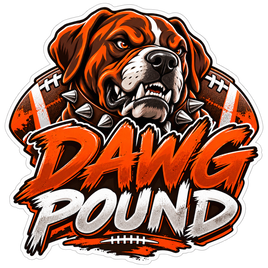 Dawg Pound - Cleveland Browns NFL Sticker - waterproof vinyl decal