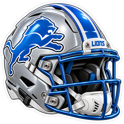 Lions Helmet - Detroit Lions NFL Sticker - waterproof vinyl decal