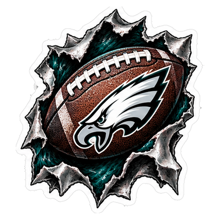 Eagles Breakout Football - Philadelphia Eagles NFL Sticker - waterproof vinyl decal