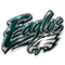 Eagles Chrome Script - Philadelphia Eagles NFL Sticker - waterproof vinyl decal