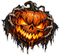Evil Dripping Jack-o'-Lantern - Halloween Sticker - waterproof vinyl decal