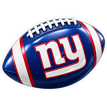Giants Royal Blue Football - New York Giants NFL Sticker - waterproof vinyl decal