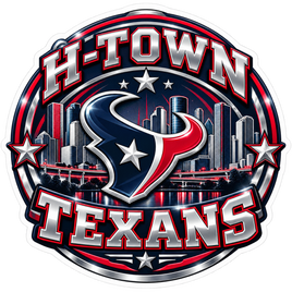 H-Town Texans - Houston Texans NFL Sticker - waterproof vinyl decal