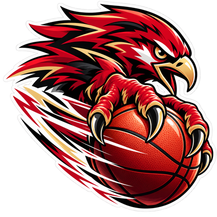 Hawks Talon Basketball - Atlanta Hawks NBA Sticker - waterproof vinyl decal