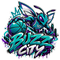 Hornets Buzz City Graffiti - Charlotte Hornets NBA Sticker - waterproof vinyl decal