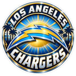 Los Angeles Chargers Badge - Los Angeles Chargers NFL Sticker - waterproof vinyl decal