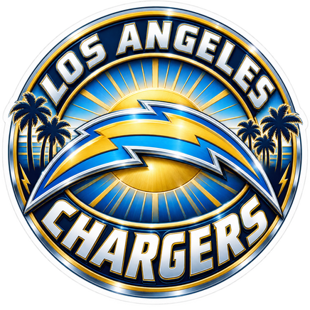 Los Angeles Chargers Badge - Los Angeles Chargers NFL Sticker - waterproof vinyl decal