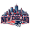 Boston Skyline - New England Patriots NFL Sticker - waterproof vinyl decal
