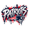 Patriots Graffiti Drip - New England Patriots NFL Sticker - waterproof vinyl decal