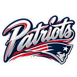Patriots Script Logo - New England Patriots NFL Sticker - waterproof vinyl decal