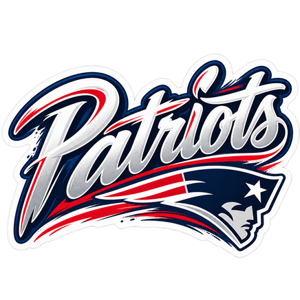 Patriots Script Logo - New England Patriots NFL Sticker - waterproof vinyl decal