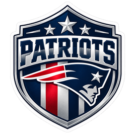 Patriots Shield - New England Patriots NFL Sticker - waterproof vinyl decal