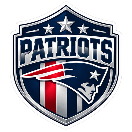 Patriots Shield - New England Patriots NFL Sticker - waterproof vinyl decal