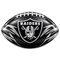 Raiders Silver and Black Football - Las Vegas Raiders NFL Sticker - waterproof vinyl decal