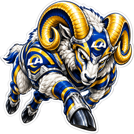 Armored Ram - Los Angeles Rams NFL Sticker - waterproof vinyl decal