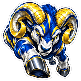 Charging Ram - Los Angeles Rams NFL Sticker - waterproof vinyl decal