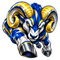 Charging Ram - Los Angeles Rams NFL Sticker - waterproof vinyl decal