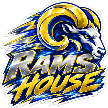 Rams House - Los Angeles Rams NFL Sticker - waterproof vinyl decal