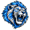 Roaring Blue Lion - Detroit Lions NFL Sticker - waterproof vinyl decal