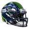 Seahawks Navy Feather Helmet - Seattle Seahawks NFL Sticker - waterproof vinyl decal