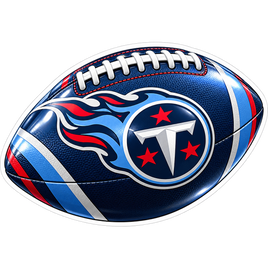Titans Navy Football - Tennessee Titans NFL Sticker - waterproof vinyl decal
