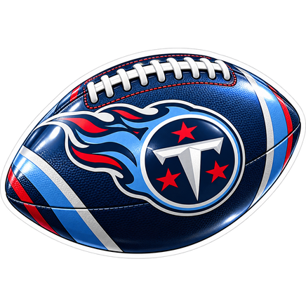 Titans Navy Football - Tennessee Titans NFL Sticker - waterproof vinyl decal