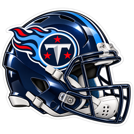Titans Navy Helmet - Tennessee Titans NFL Sticker - waterproof vinyl decal