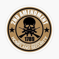 
              2nd Amendment Homeland Security Sticker - waterproof vinyl decal
            