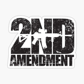 2nd Amendment Rifle Sticker - waterproof vinyl decal