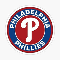 
              Phillies Round Sticker- MLB Baseball
            