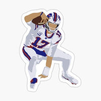 
              Josh Allen Leaping - Buffalo Bills - Sticker
            