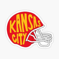 
              Helmet- Kansas City Chiefs - Sticker Apple
            