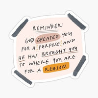 
              God Created You - Sticker Apple
            