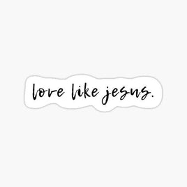 Love Like Jesus - Sticker Apple