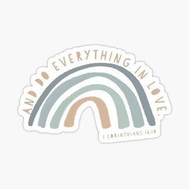 Do Everything in Love - Sticker Apple