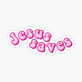 Jesus Saves - Sticker Apple
