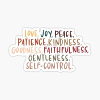 
              Love Joy Peace - Sticker Apple
            