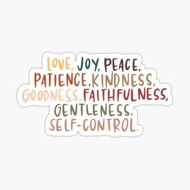 Love Joy Peace - Sticker Apple