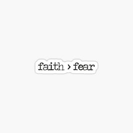 Faith and Fear - Sticker Apple